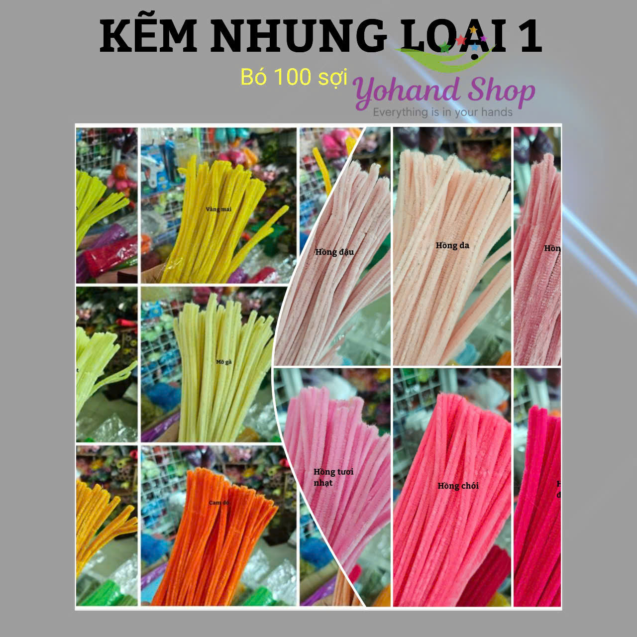 Kẽm nhung loại 1 làm hoa handmade Yohand